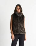 Perrine Valrenne | High-Neck Faux Fur Gilet