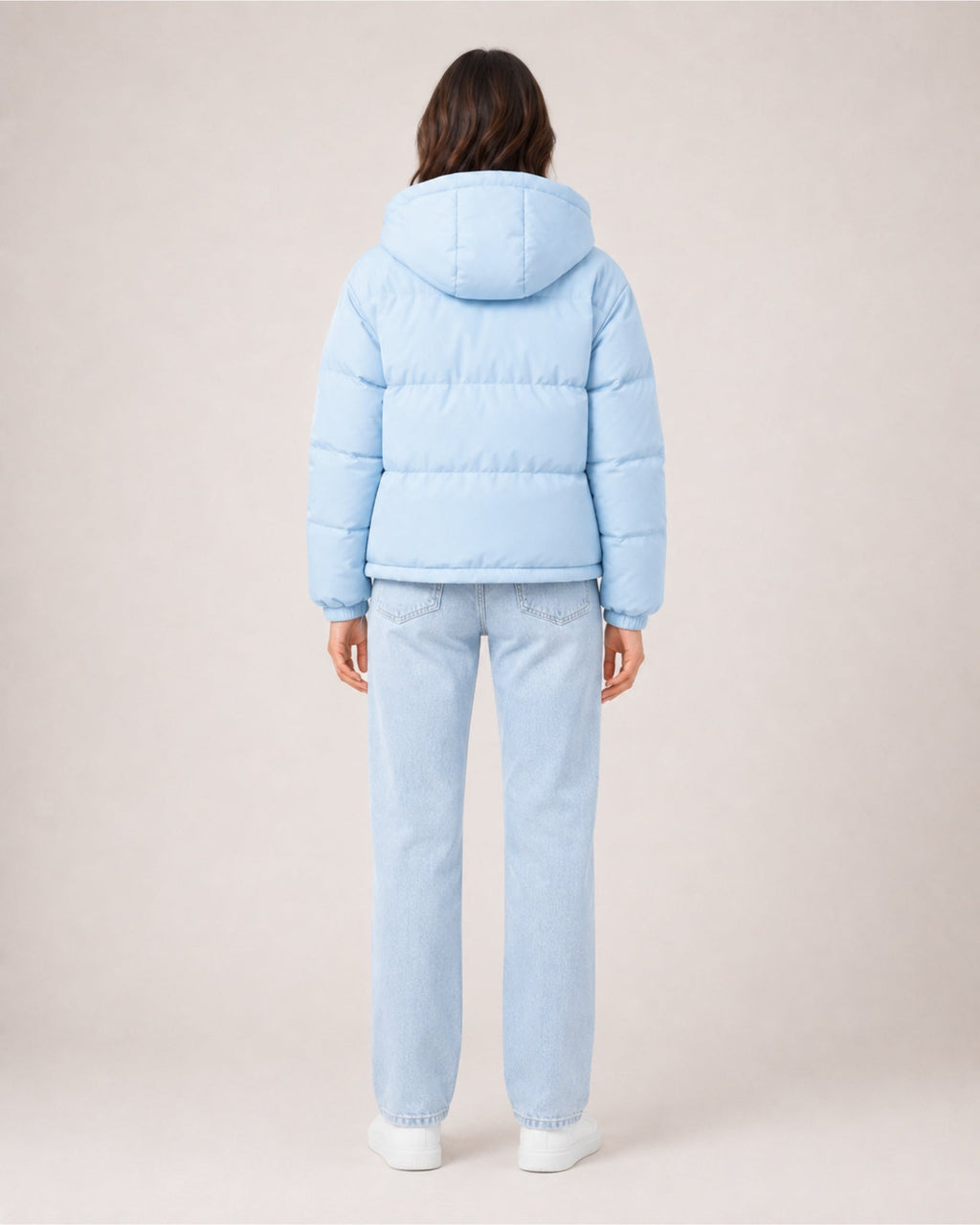 Giorgia Castelani | Women's Hooded Puffer Jacket – Warm Padded Zip-Up Coat
