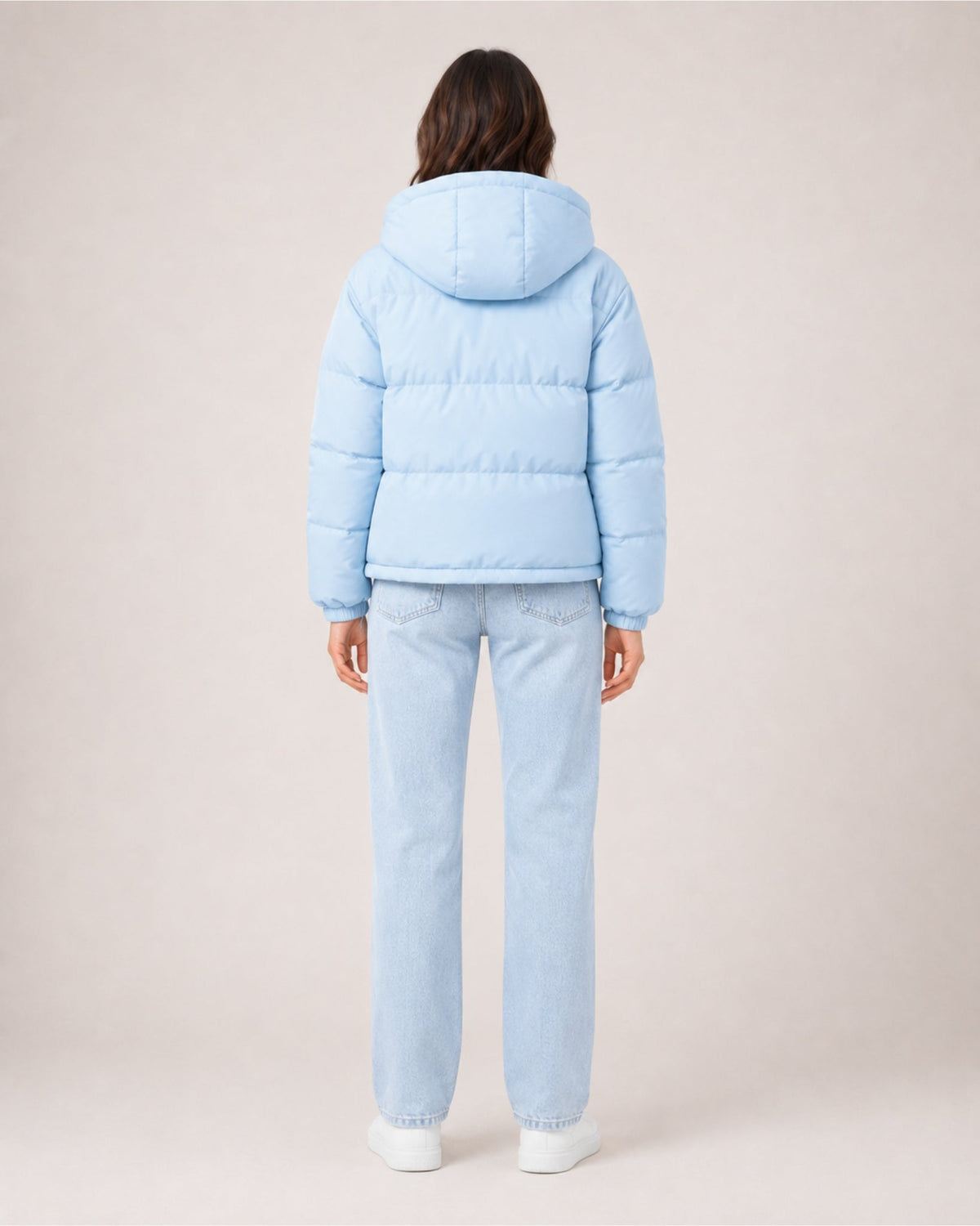 Giorgia Castelani | Women's Hooded Puffer Jacket – Warm Padded Zip-Up Coat