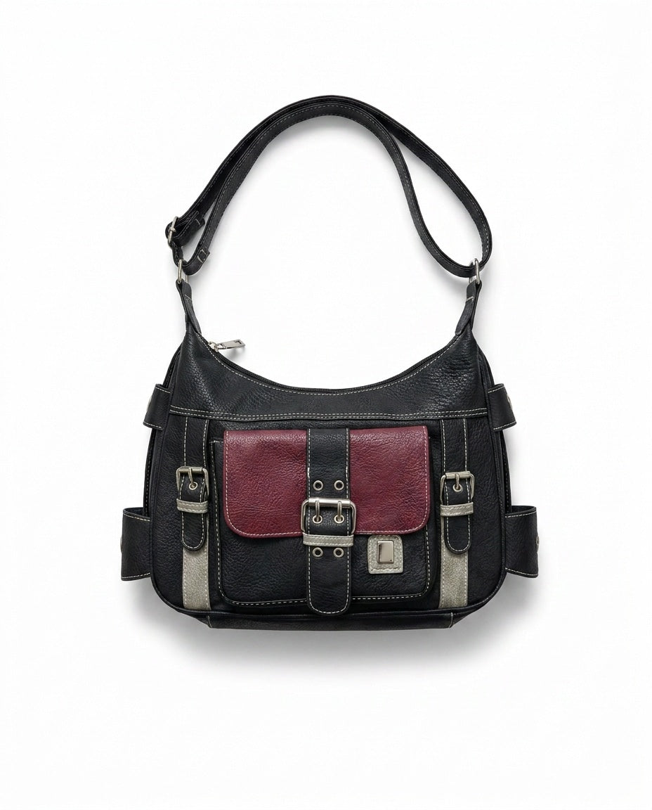 Garance Delorme |Twin Buckle Flap Crossbody Bag
