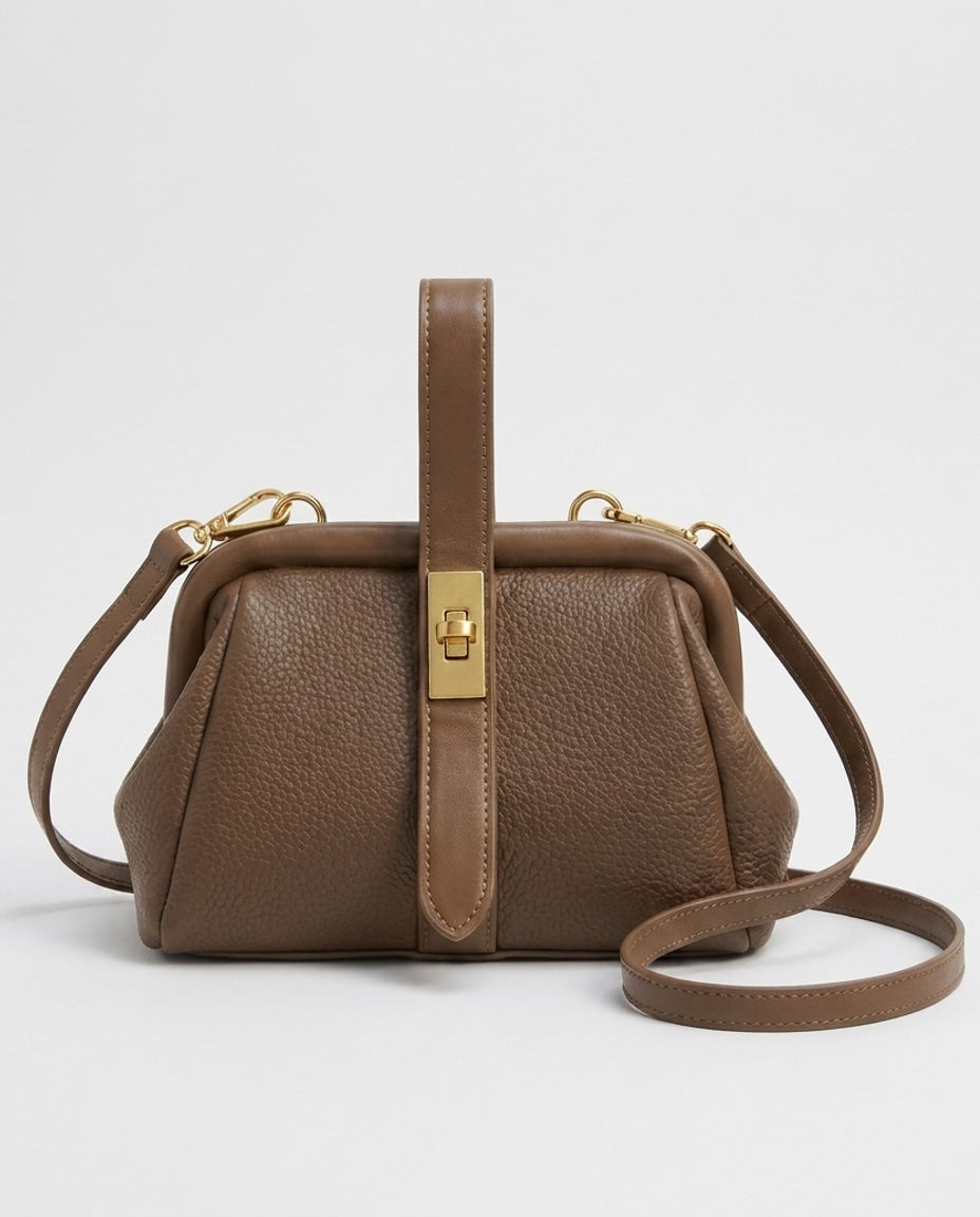 Aimée Desbordes | Pleated Frame Crossbody Bag