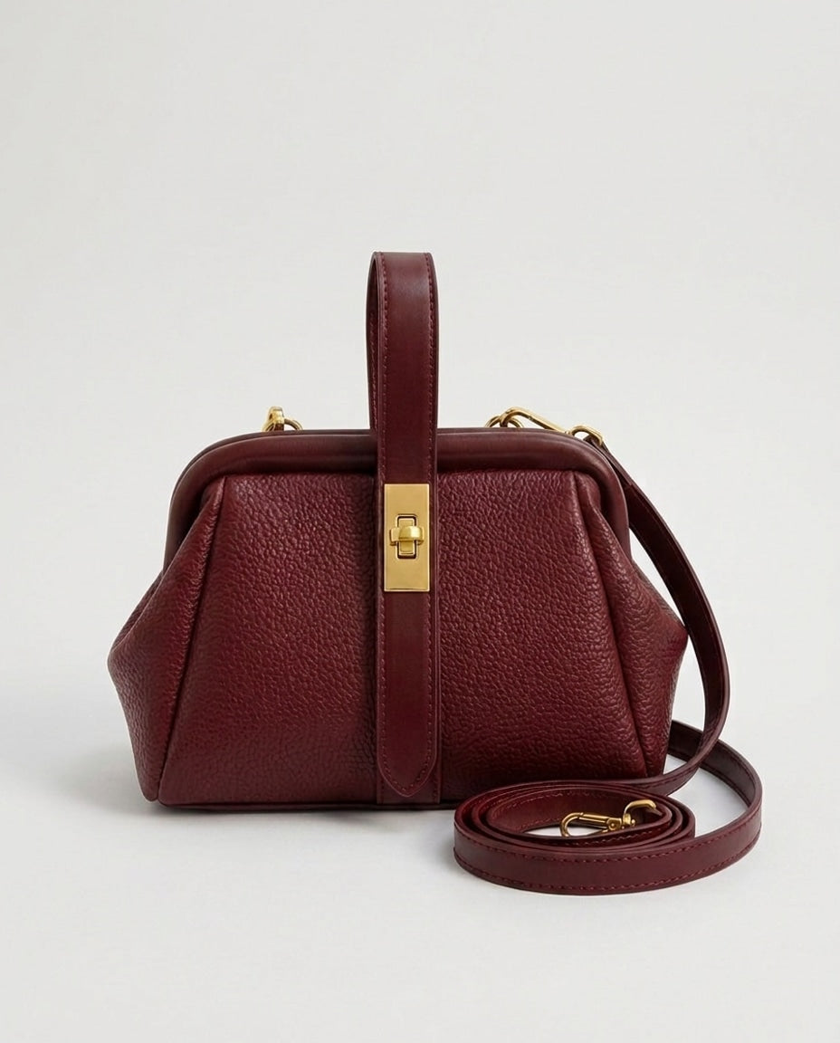 Aimée Desbordes | Pleated Frame Crossbody Bag