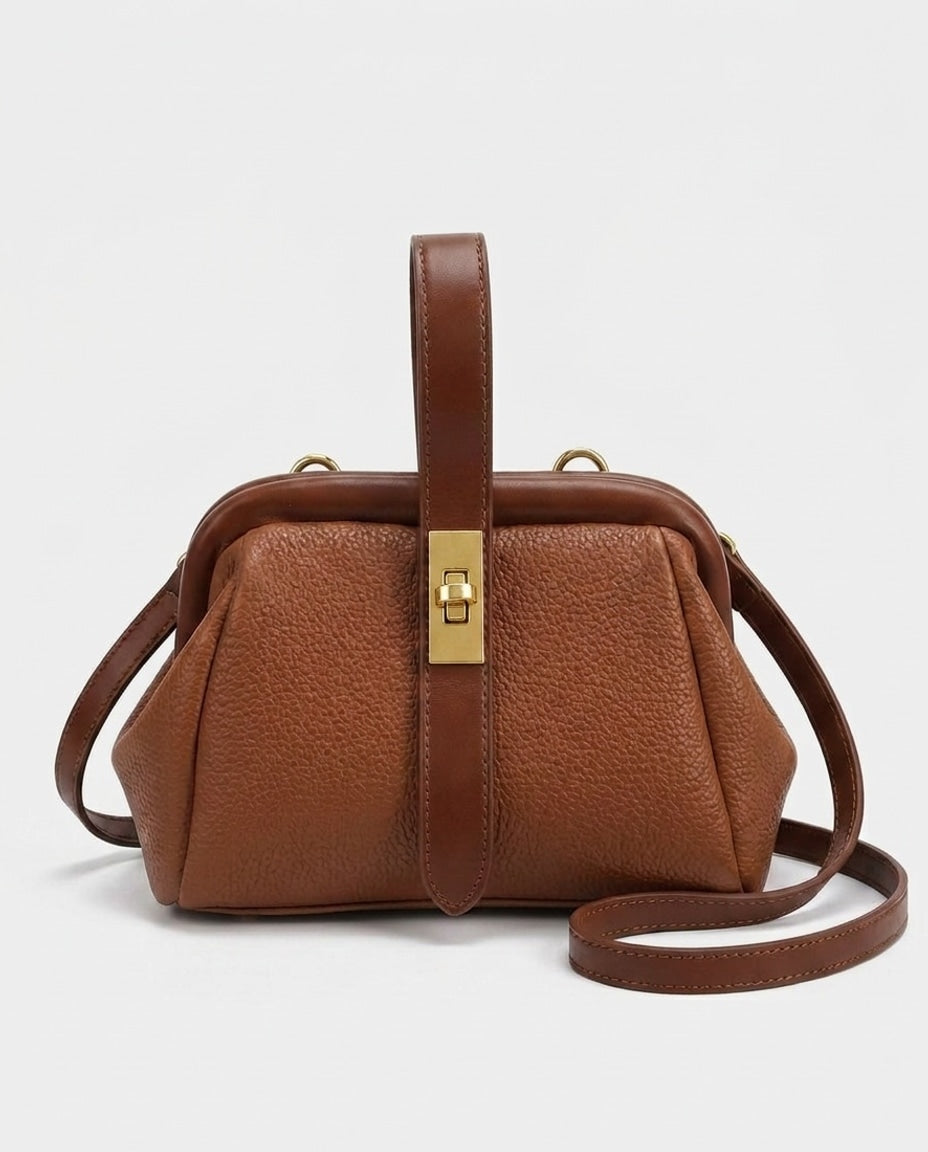 Aimée Desbordes | Pleated Frame Crossbody Bag