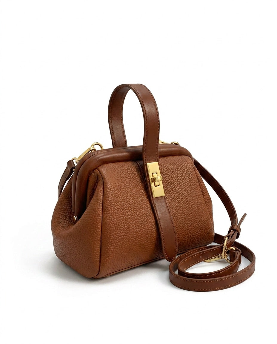 Aimée Desbordes | Pleated Frame Crossbody Bag