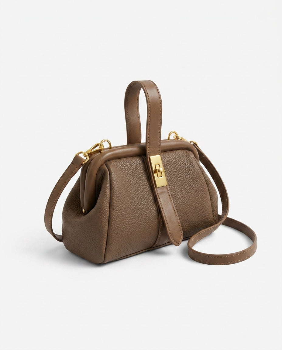 Aimée Desbordes | Pleated Frame Crossbody Bag