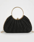 Maëva Delacour | Ruched Ring-Handle Clutch Bag