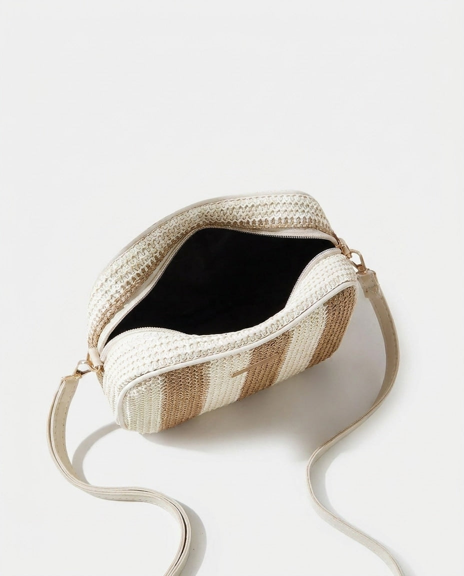 Maïa Desforges | Striped Woven Crossbody Bag