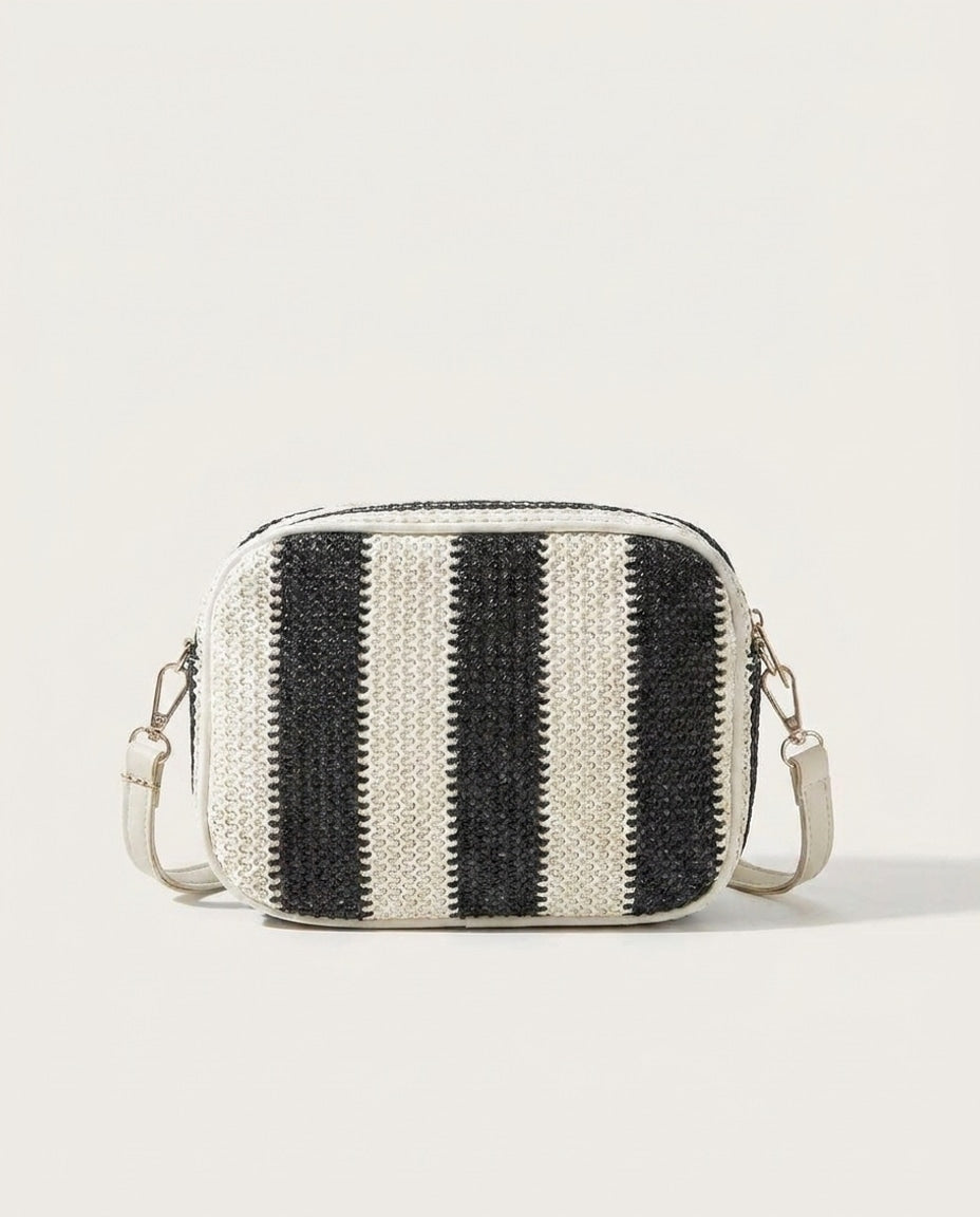 Maïa Desforges | Striped Woven Crossbody Bag