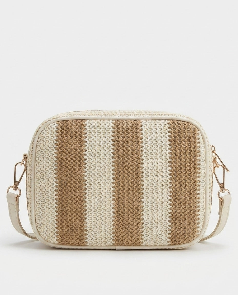 Maïa Desforges | Striped Woven Crossbody Bag