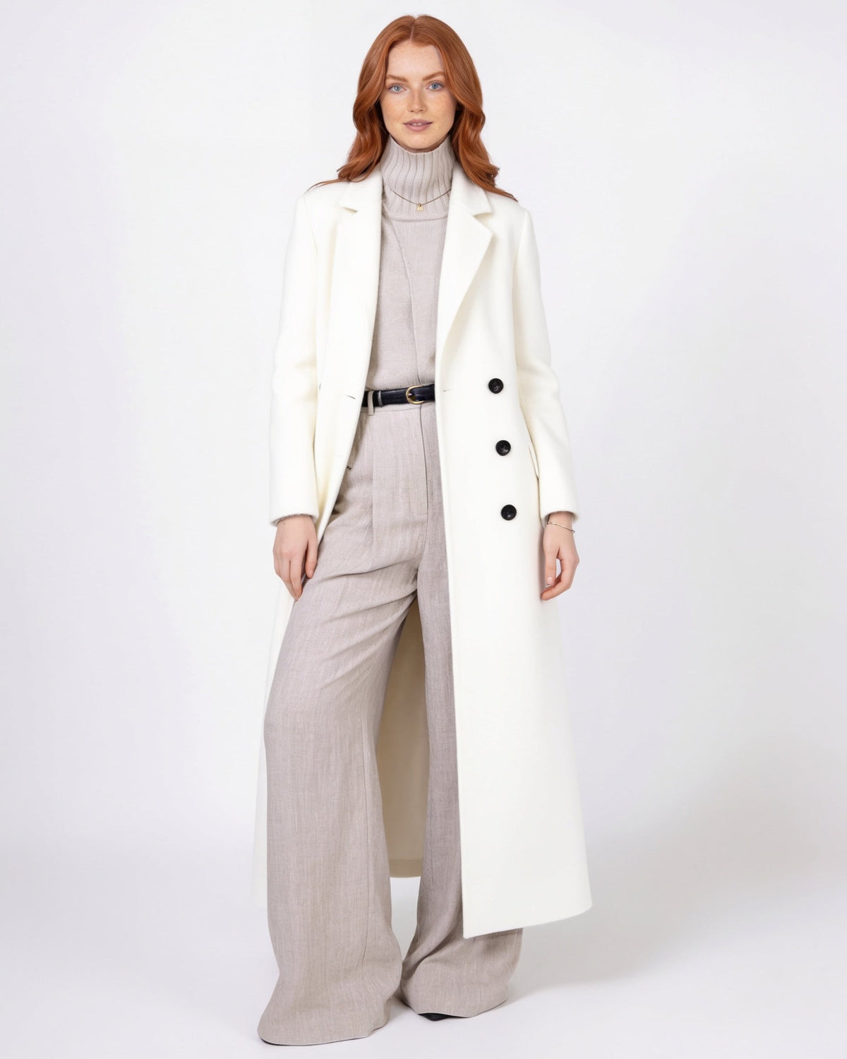 Éliette Montciel | Notch Lapel Single-Breasted Maxi Coat