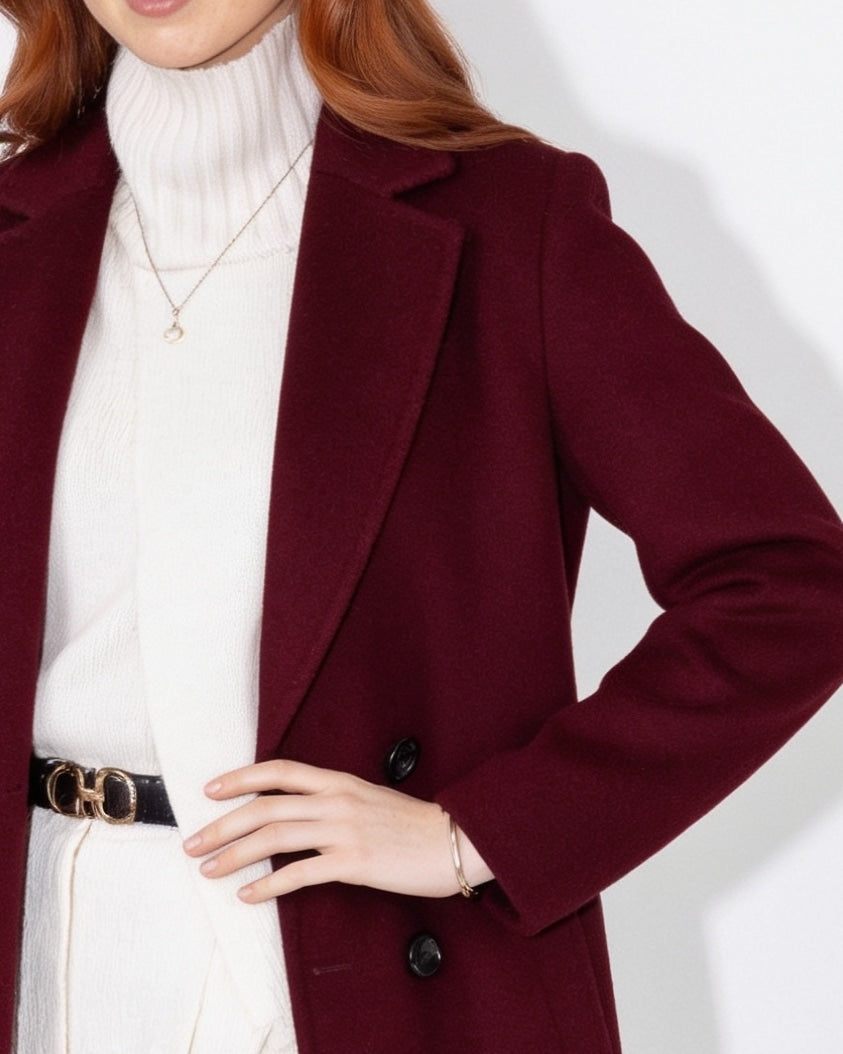 Éliette Montciel | Notch Lapel Single-Breasted Maxi Coat