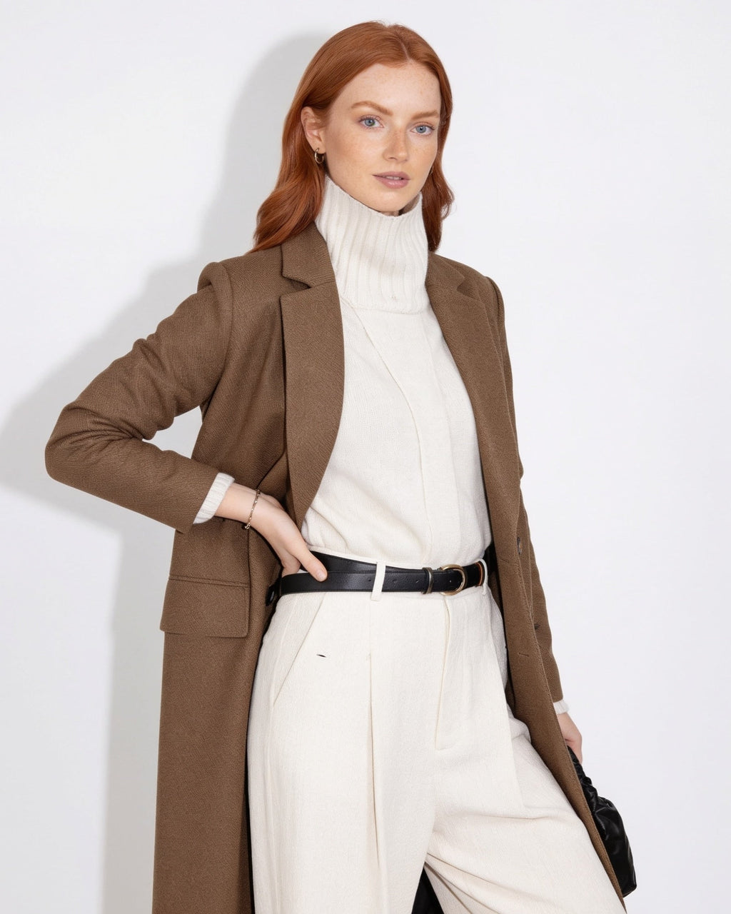 Éliette Montciel | Notch Lapel Single-Breasted Maxi Coat