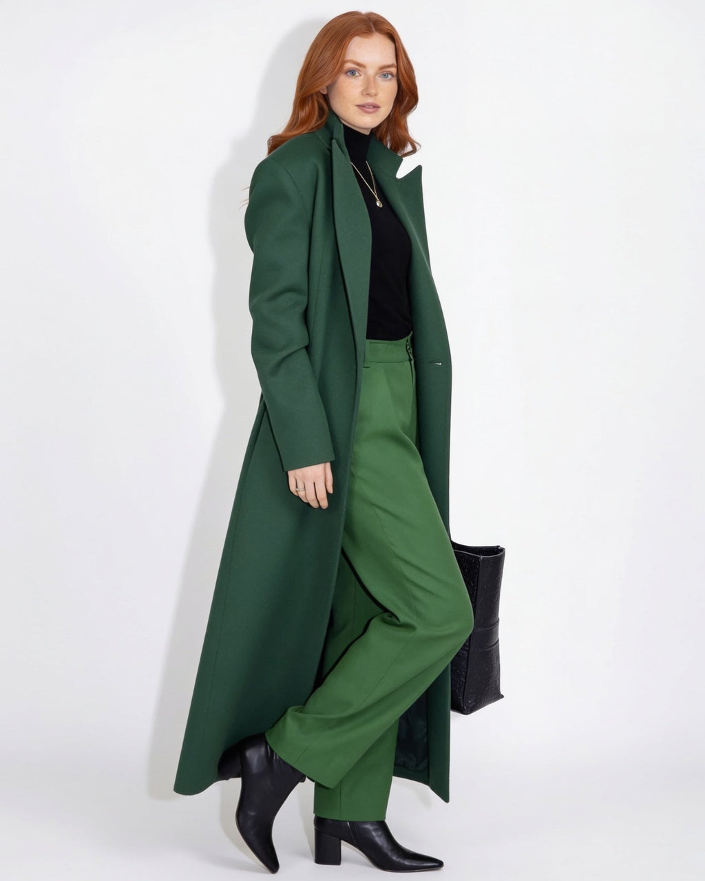 Éliette Montciel | Notch Lapel Single-Breasted Maxi Coat