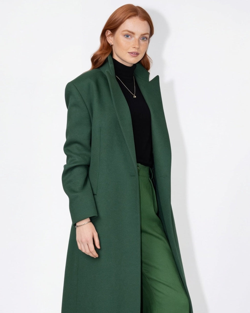 Éliette Montciel | Notch Lapel Single-Breasted Maxi Coat