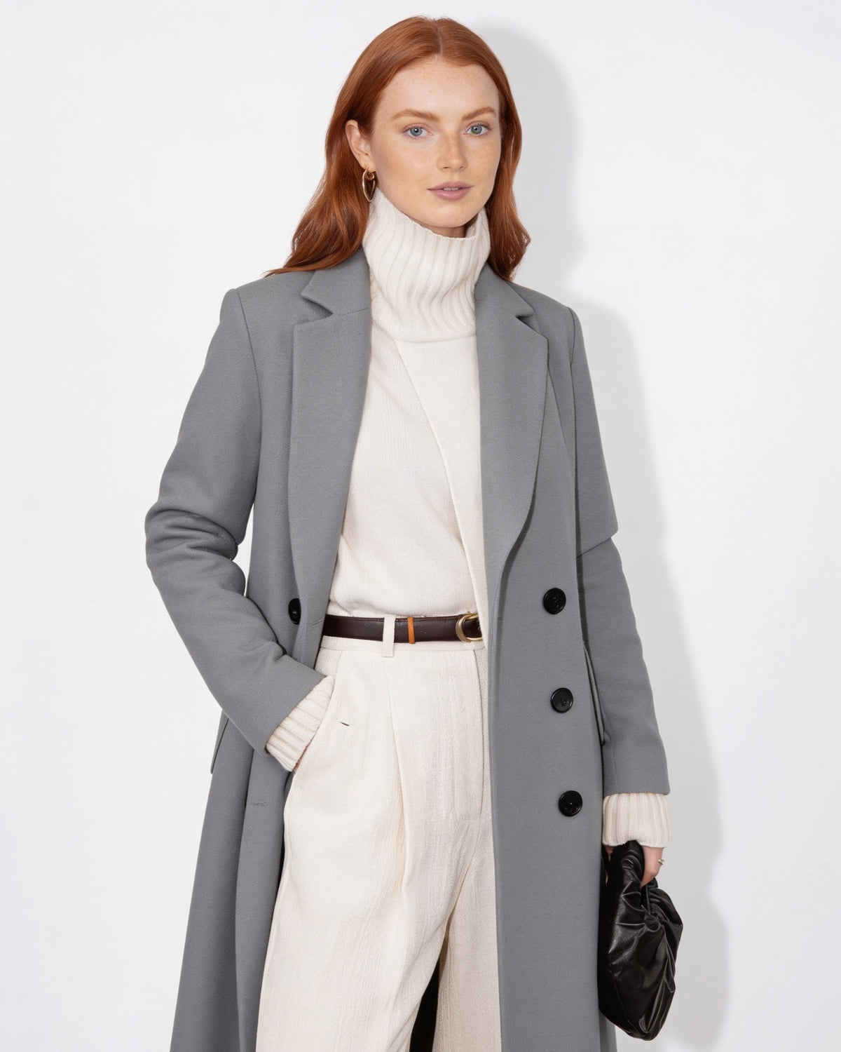 Éliette Montciel | Notch Lapel Single-Breasted Maxi Coat
