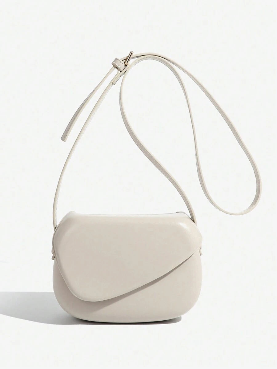 Faustine Delaunay | Curved Flap Mini Crossbody Bag