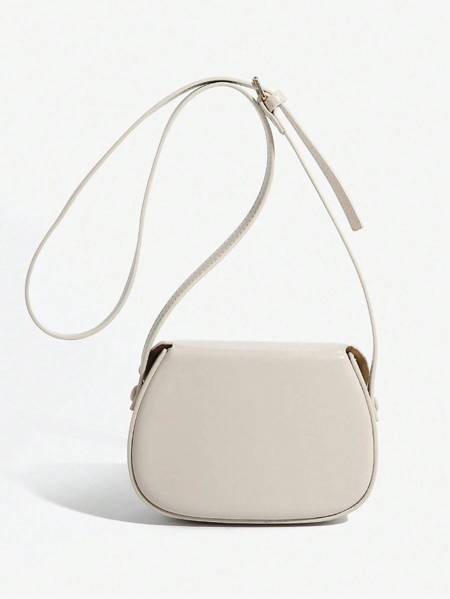 Faustine Delaunay | Curved Flap Mini Crossbody Bag