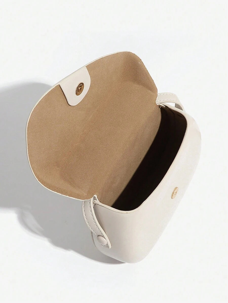 Faustine Delaunay | Curved Flap Mini Crossbody Bag