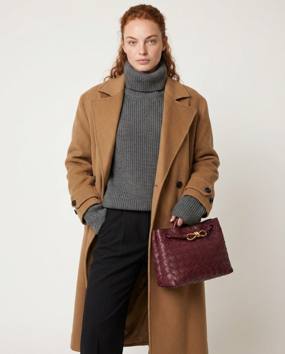 Astrée Chassard | Structured Woven Top-Handle Handbag