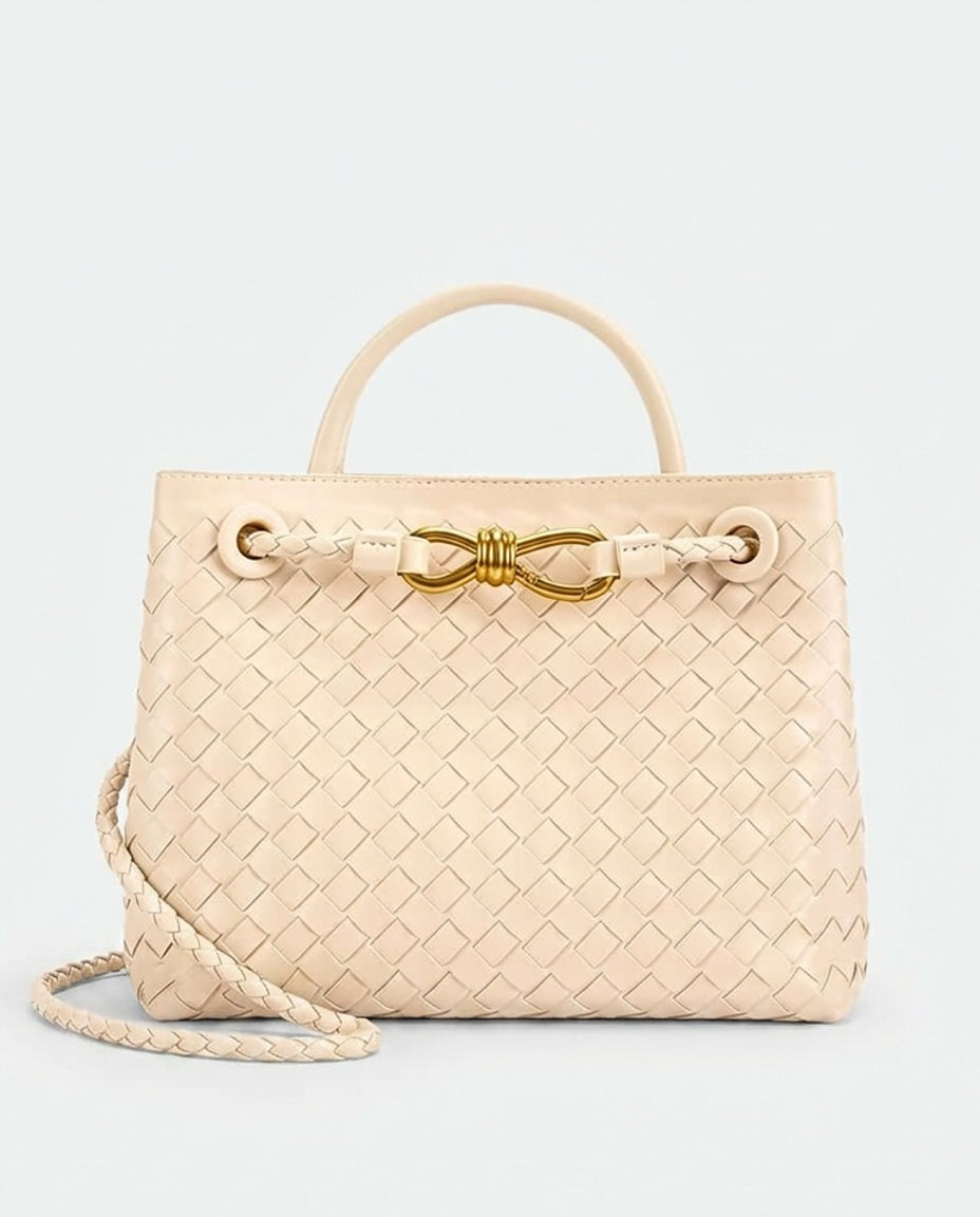 Astrée Chassard | Structured Woven Top-Handle Handbag