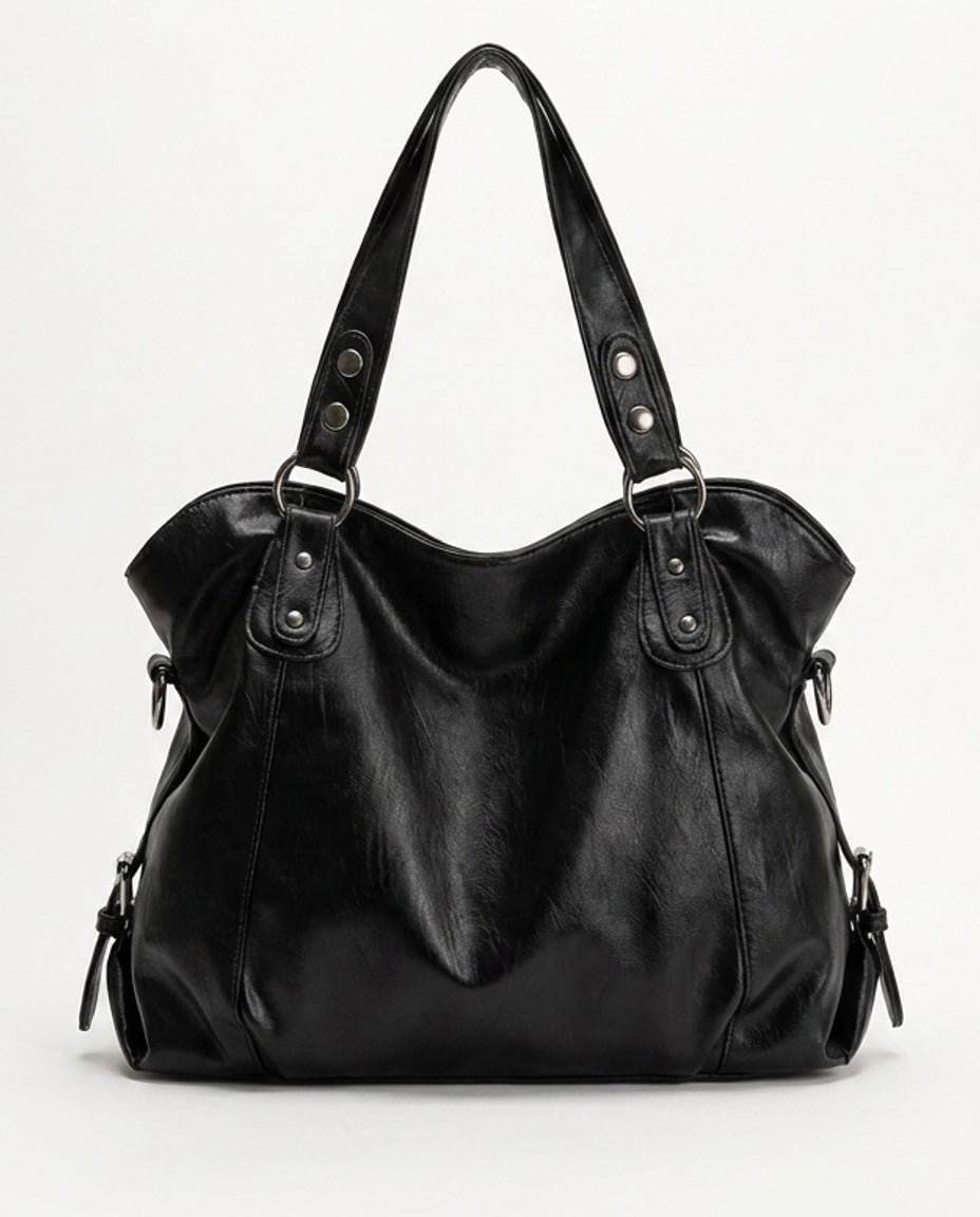 Éléa Montfort | Slouchy Double Handle Crossbody Bag