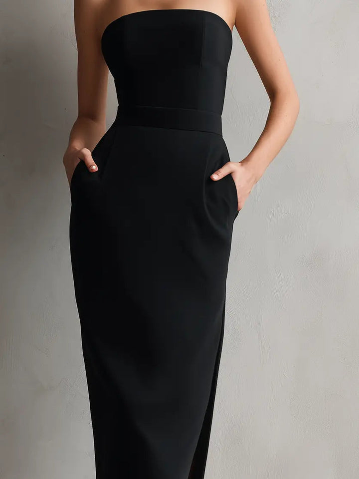 Rolanda Strapless Bodycon Midi Dress