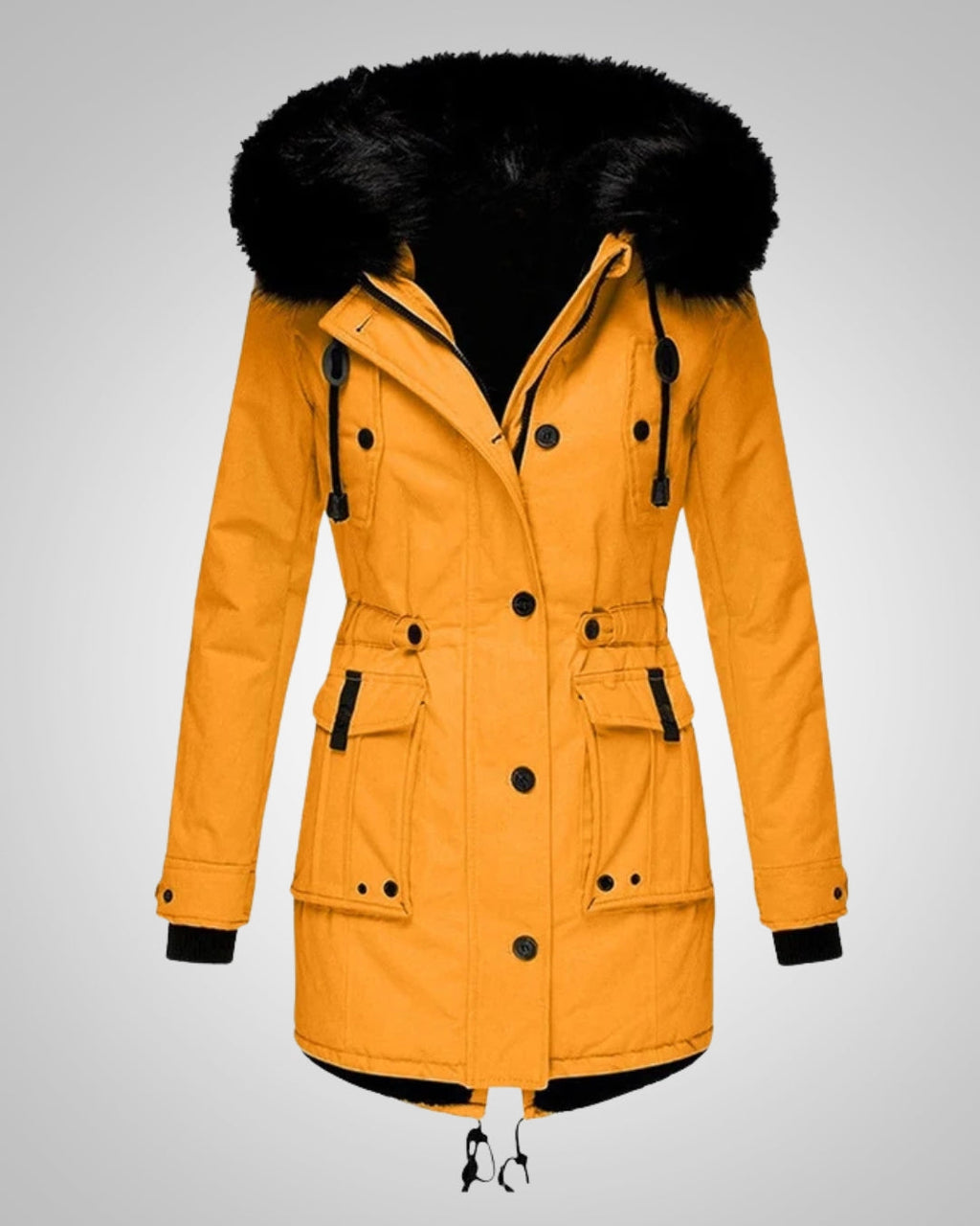 Axelle Beaumont | Women's Padded Winter Parka Jacket with Hood