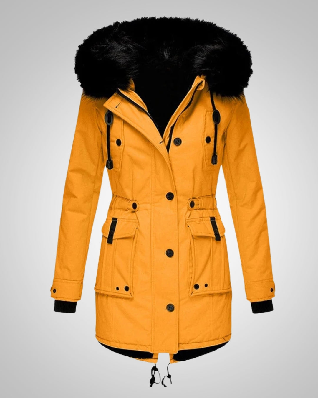 Axelle Beaumont | Women's Padded Winter Parka Jacket with Hood