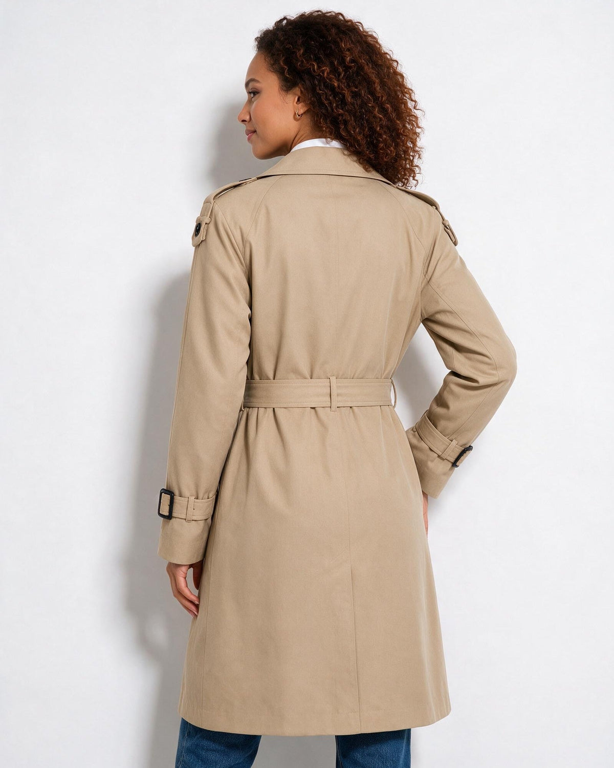 Cléliane Chazelle | Faux-Shearling Belted Longline Coat