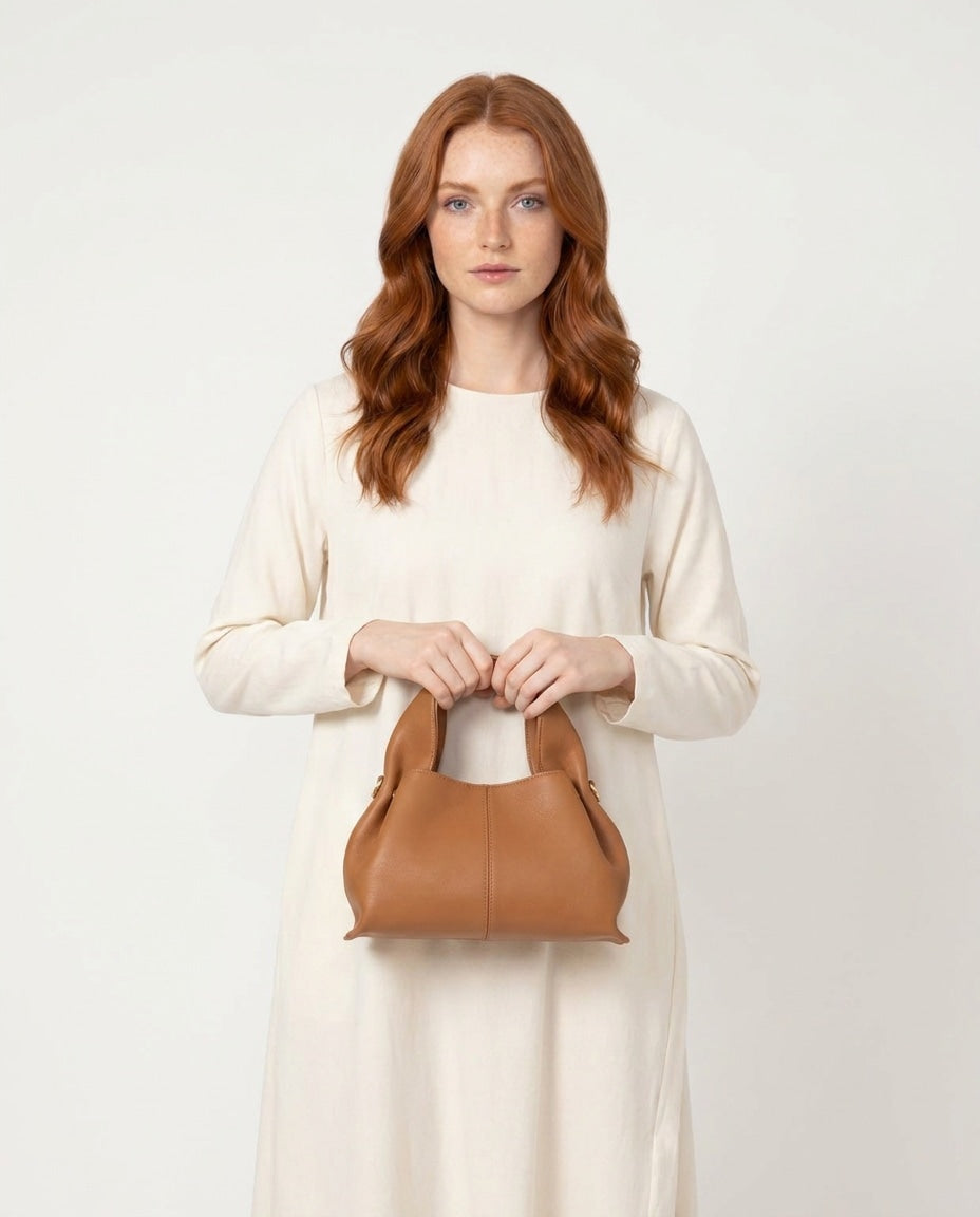 Cléa Villedieu | Pebbled Leather Top-Handle Bag