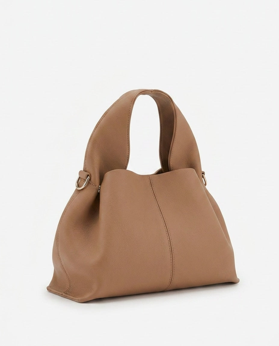 Cléa Villedieu | Pebbled Leather Top-Handle Bag