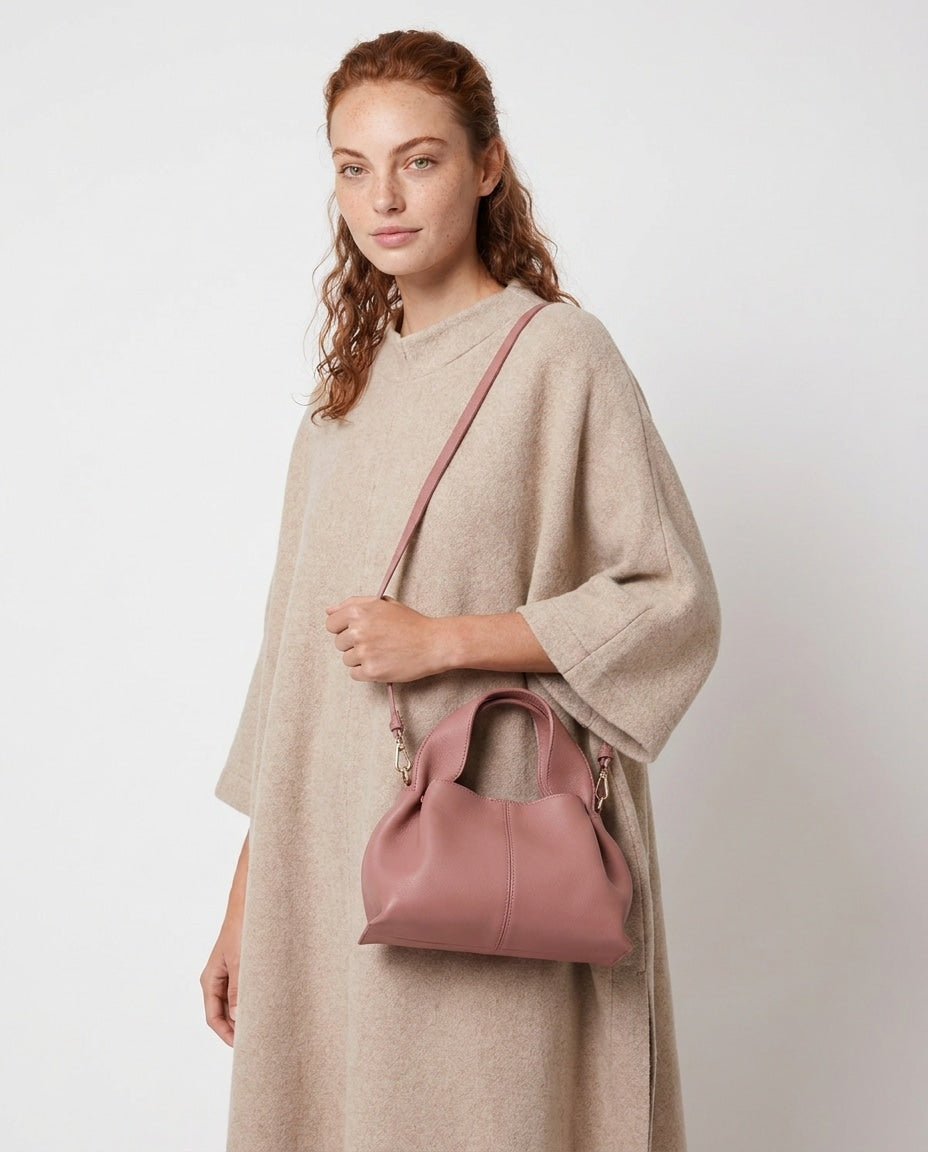 Cléa Villedieu | Pebbled Leather Top-Handle Bag