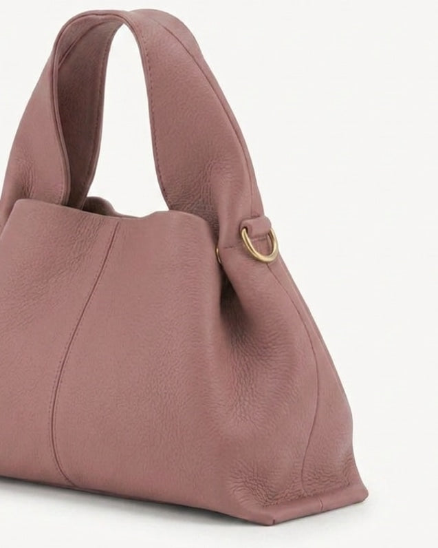 Cléa Villedieu | Pebbled Leather Top-Handle Bag