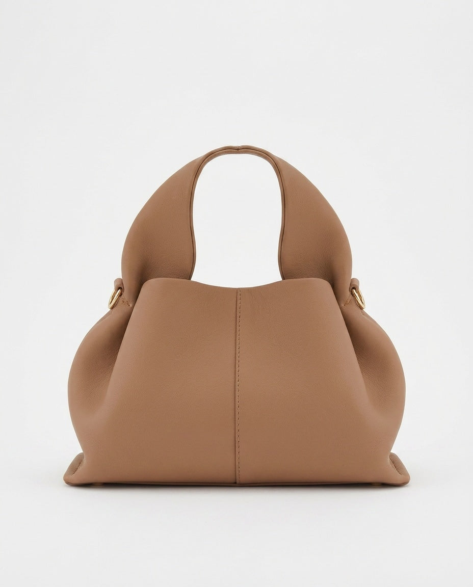 Cléa Villedieu | Pebbled Leather Top-Handle Bag