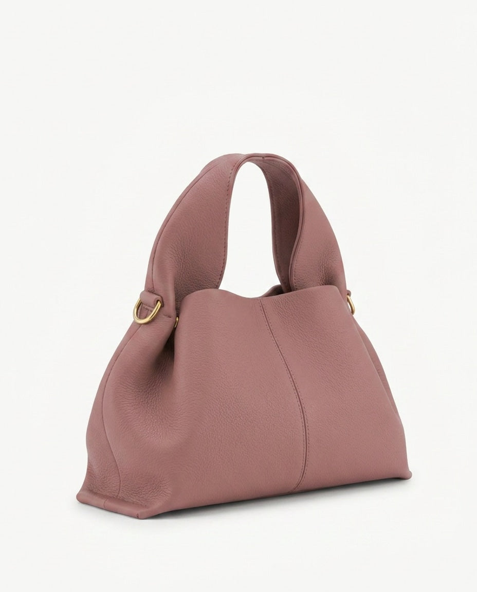 Cléa Villedieu | Pebbled Leather Top-Handle Bag