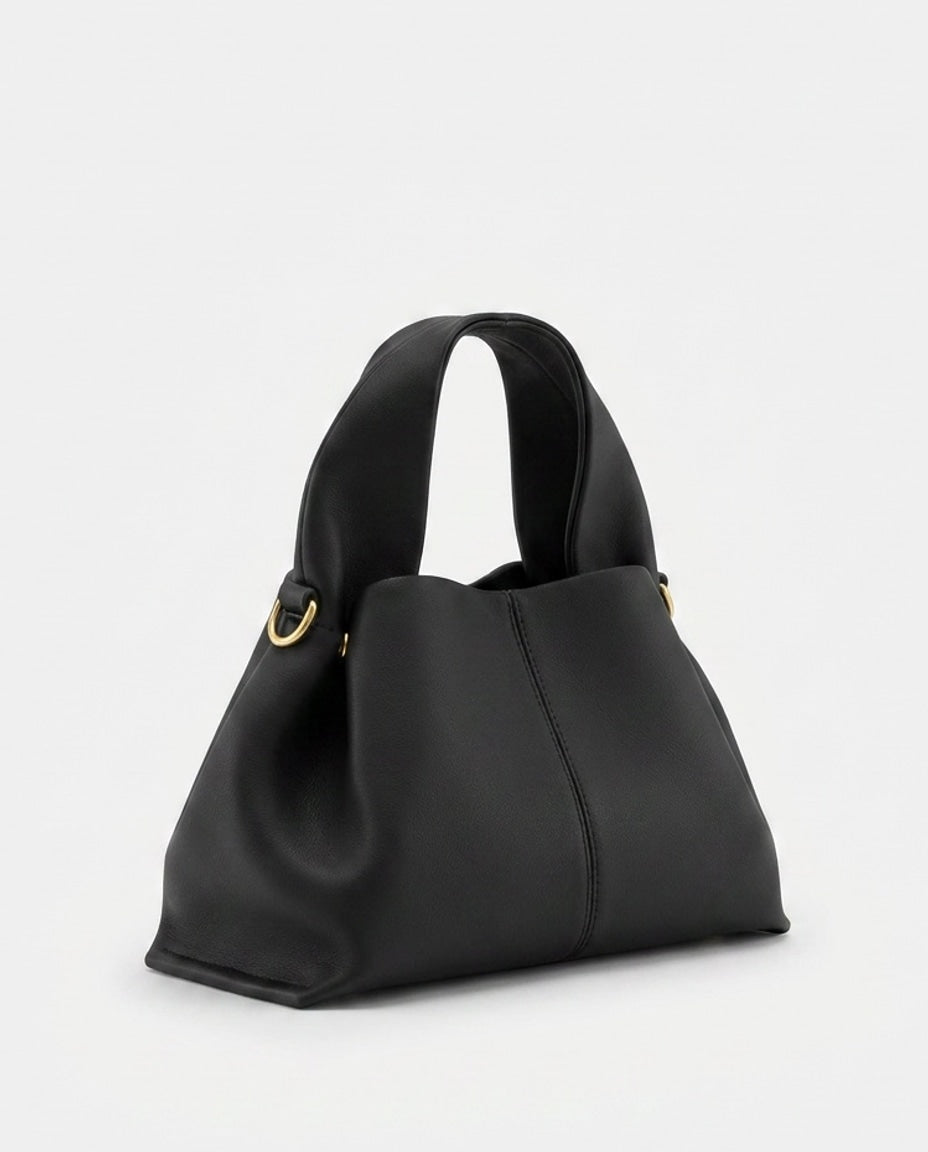 Cléa Villedieu | Pebbled Leather Top-Handle Bag