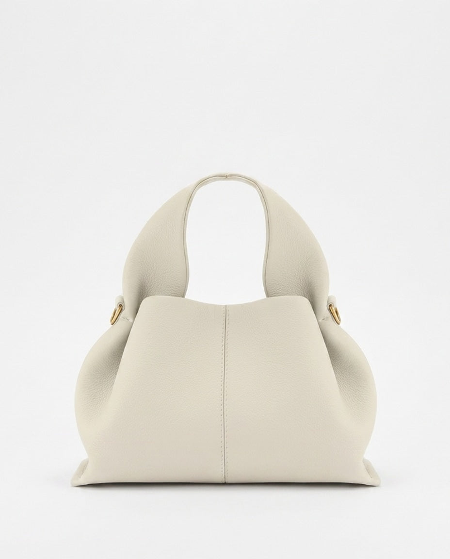 Cléa Villedieu | Pebbled Leather Top-Handle Bag