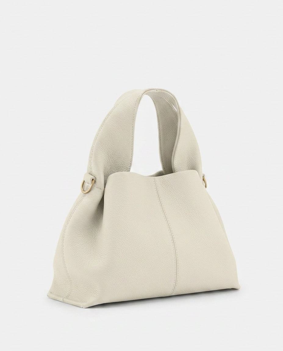 Cléa Villedieu | Pebbled Leather Top-Handle Bag