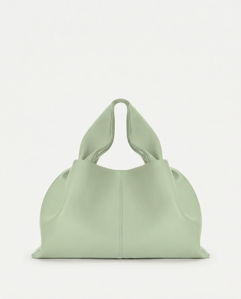 Cléa Villedieu | Pebbled Leather Top-Handle Bag