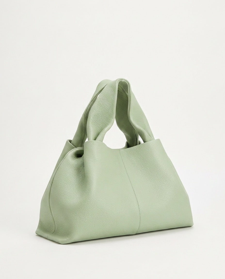 Cléa Villedieu | Pebbled Leather Top-Handle Bag