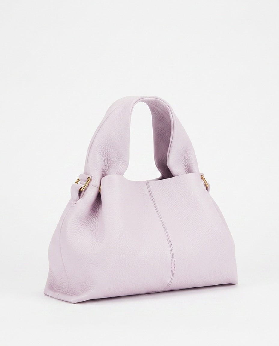 Cléa Villedieu | Pebbled Leather Top-Handle Bag