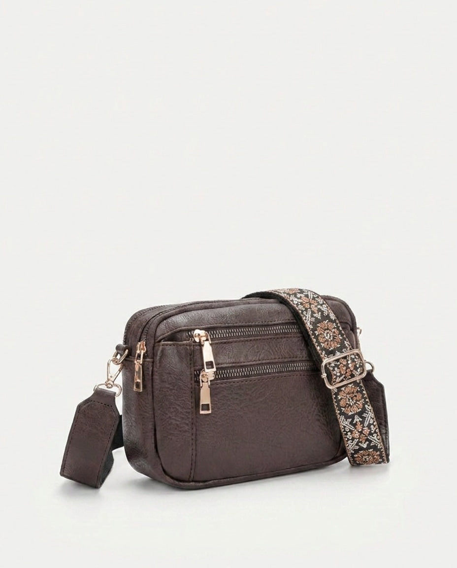 Soline Duvernay | Woven-Strap Boxy Crossbody Bag