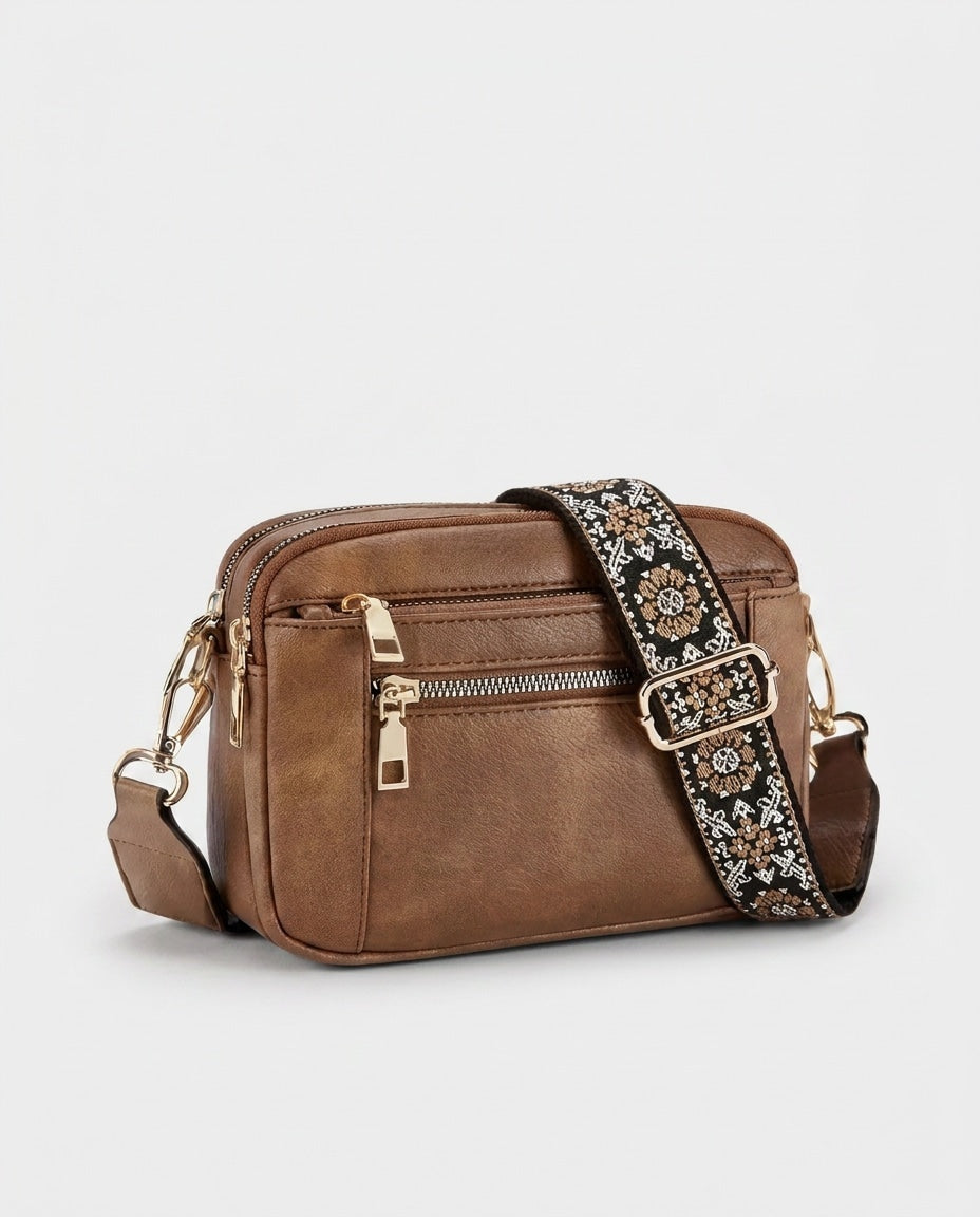 Soline Duvernay | Woven-Strap Boxy Crossbody Bag