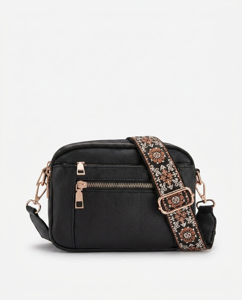 Soline Duvernay | Woven-Strap Boxy Crossbody Bag