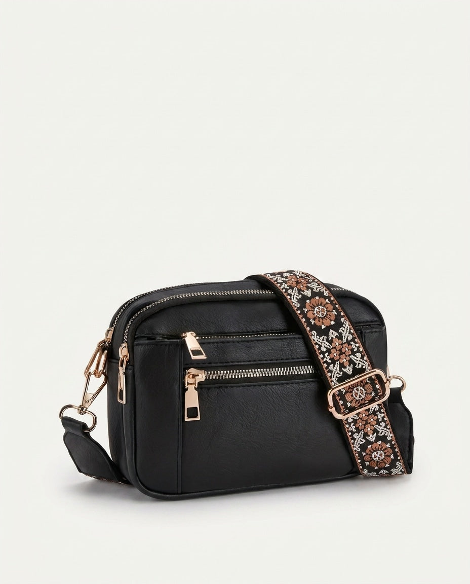 Soline Duvernay | Woven-Strap Boxy Crossbody Bag