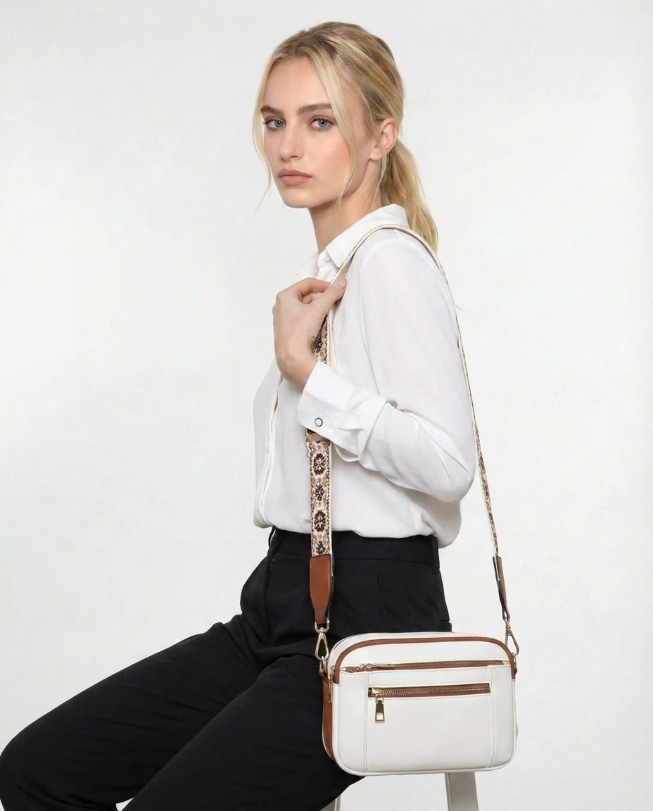 Soline Duvernay | Woven-Strap Boxy Crossbody Bag