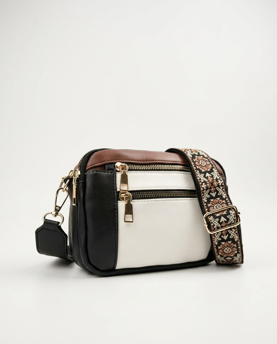Soline Duvernay | Woven-Strap Boxy Crossbody Bag