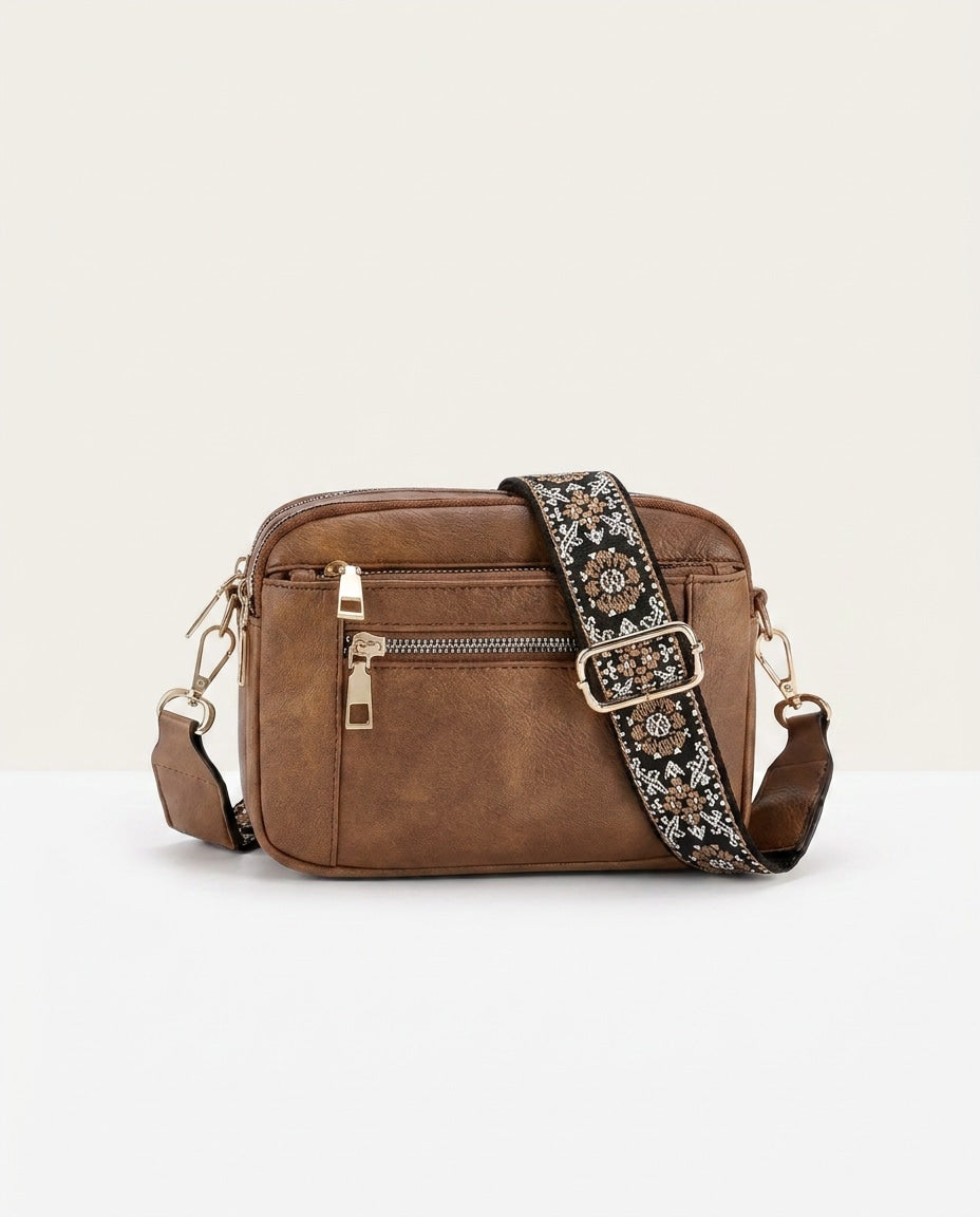 Soline Duvernay | Woven-Strap Boxy Crossbody Bag
