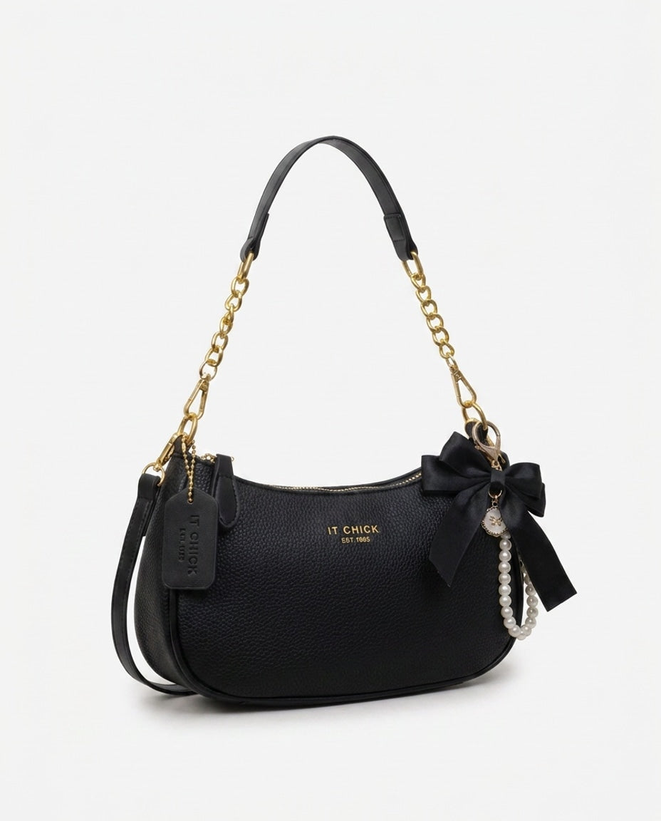 Bérénice Chastel | Chain Strap Crescent Crossbody Bag