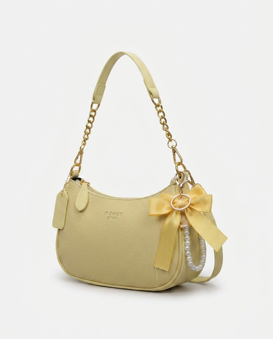 Bérénice Chastel | Chain Strap Crescent Crossbody Bag